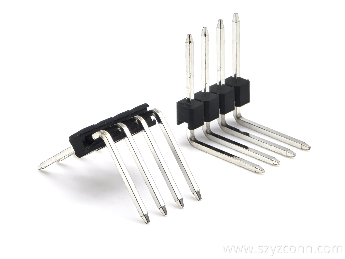 2.54mm Pitch Pin header Connector Single Row Right Angle 2.54mm Pitch Pin header Connector Single Row Right Angle